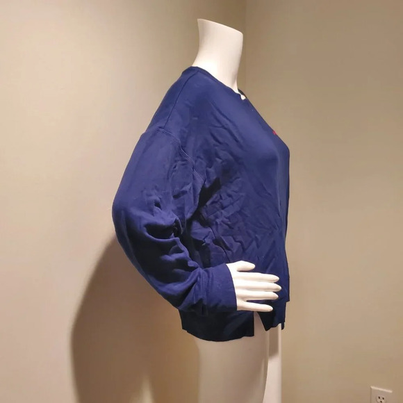 Vineyard Vines Lightweight Dream Cloth Crewneck Sweatshirt Navy Blue M - Picture 4 of 5